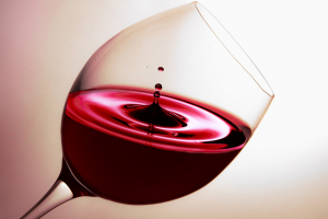 Glas Rotwein