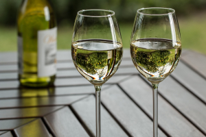 Glas Weißwein